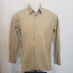 John Varvatos Make In Italy Men's Plaid Button Down Shirt Size Medium